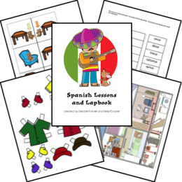 FREE Spanish Lessons and Lapbook