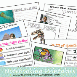 FREE Notebooking Printables