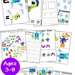 Free University Monsters Worksheet Printables