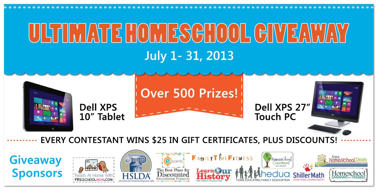 The Ultimate Homeschool Giveaway - over 500 prizes + FREEBIES for ...