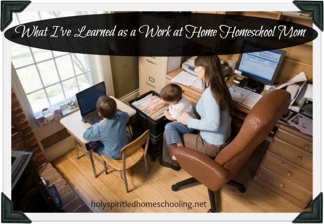 work at home homeschool moms