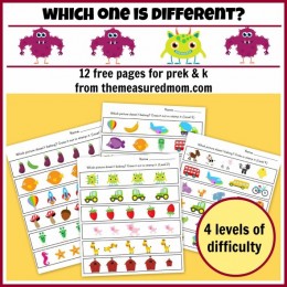 Free Find the Difference Worksheets