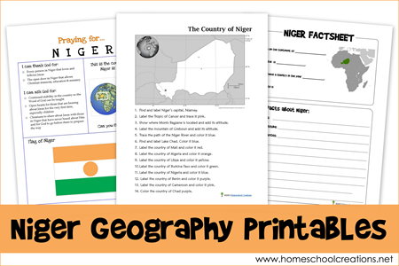 Free Niger Geography Unit Study