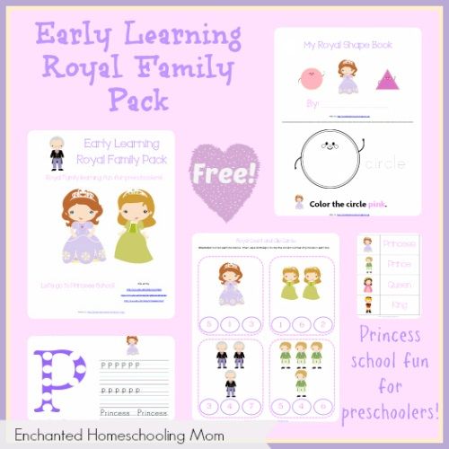 Free Printables: Early Learning Royal Family Pack