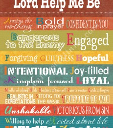 Free Lord Help Me Be Printable