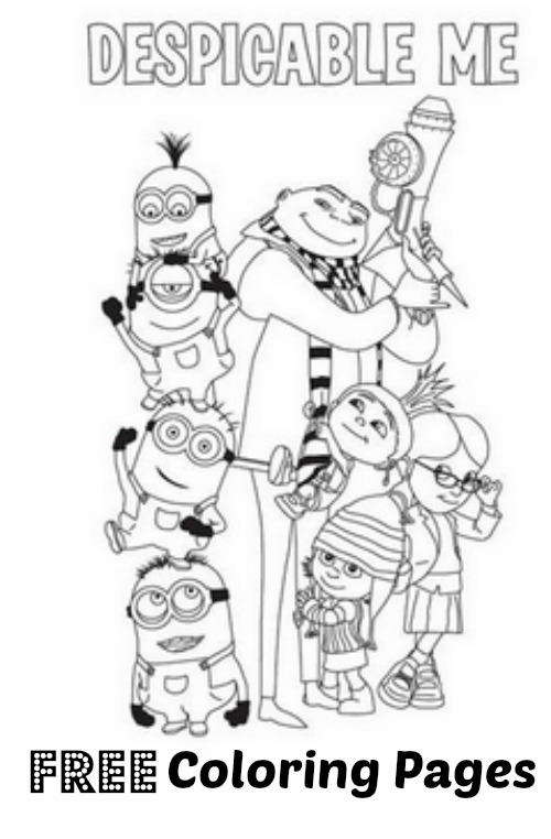 FREE Despicable Me Coloring Pages