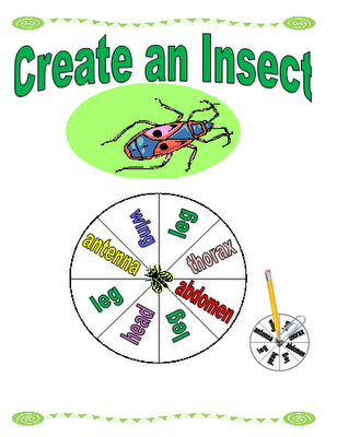 Free Create an Insect Printable Game