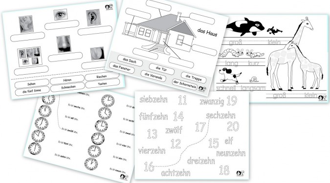 Free German Printable Worksheets  