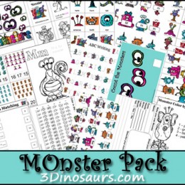 Free Homeschool Printables: Monster Pack!