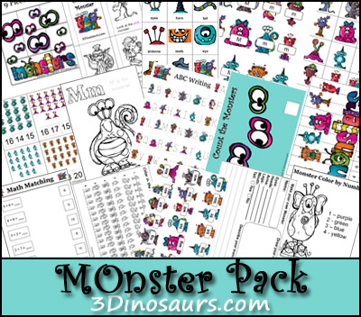 Free Homeschool Printables: Monster Pack!