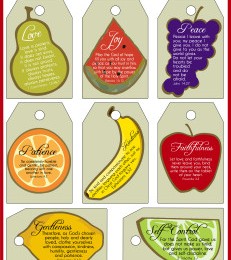 FREE Fruit of the Spirit Printable