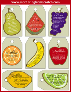 FREE Fruit of the Spirit Printable