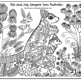 Free Coloring Pages: Animals of the World