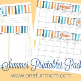 Free Summer Planning Printables