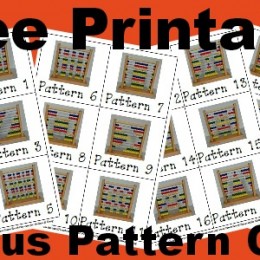 Free Printable Abacus Pattern Cards