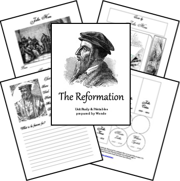 Free Reformation Unit Study & Lapbook