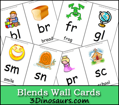 Free Blends Wall Cards