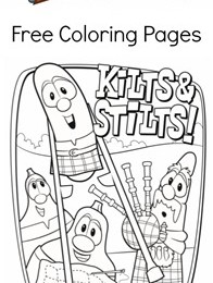 Free VeggieTales Coloring Pages: MacLarry and the Stinky Cheese
