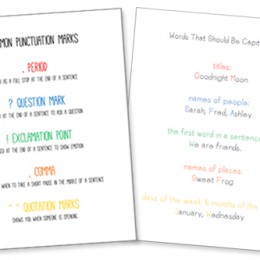 FREE Language Mechanics Printable: Punctuation and Capitalization