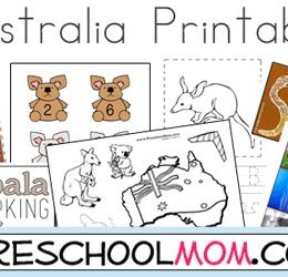 Free Australia Preschool Printables