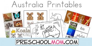 Free Australia Preschool Printables 