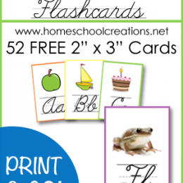 Free Cursive ABC Flashcards and Posters from Homeschool Creations