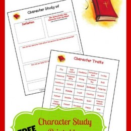 Free Homeschool Character Study Printable