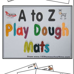 FREE Playdough Mats: Alphabet Letters from A to Z