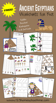 Free Ancient Egypt Preschool Printable Pack