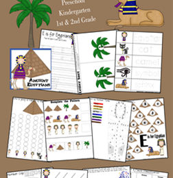 Free Ancient Egypt Preschool Printable Pack