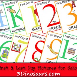 FREE First & Last Day of School Pictures Printables