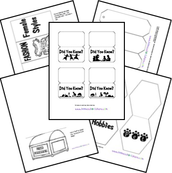 Free American Girl Lapbook Templates