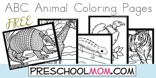 FREE ABC Animal Coloring Pages