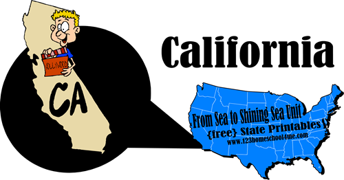 FREE California State Worksheet Packet 