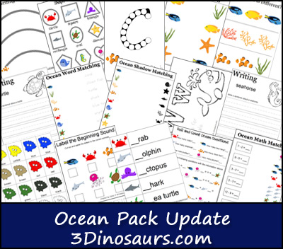 Free Ocean Pack Printable Set (60-Pages!)