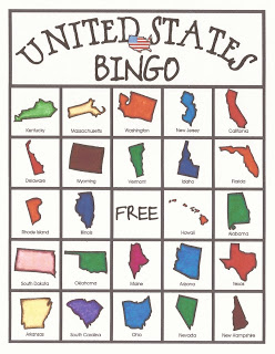 Free State Bingo Game Printables