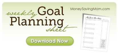 Free Weekly Goal Planning Sheet {Customizable}