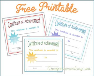 Free Printable Certificate of Achievement