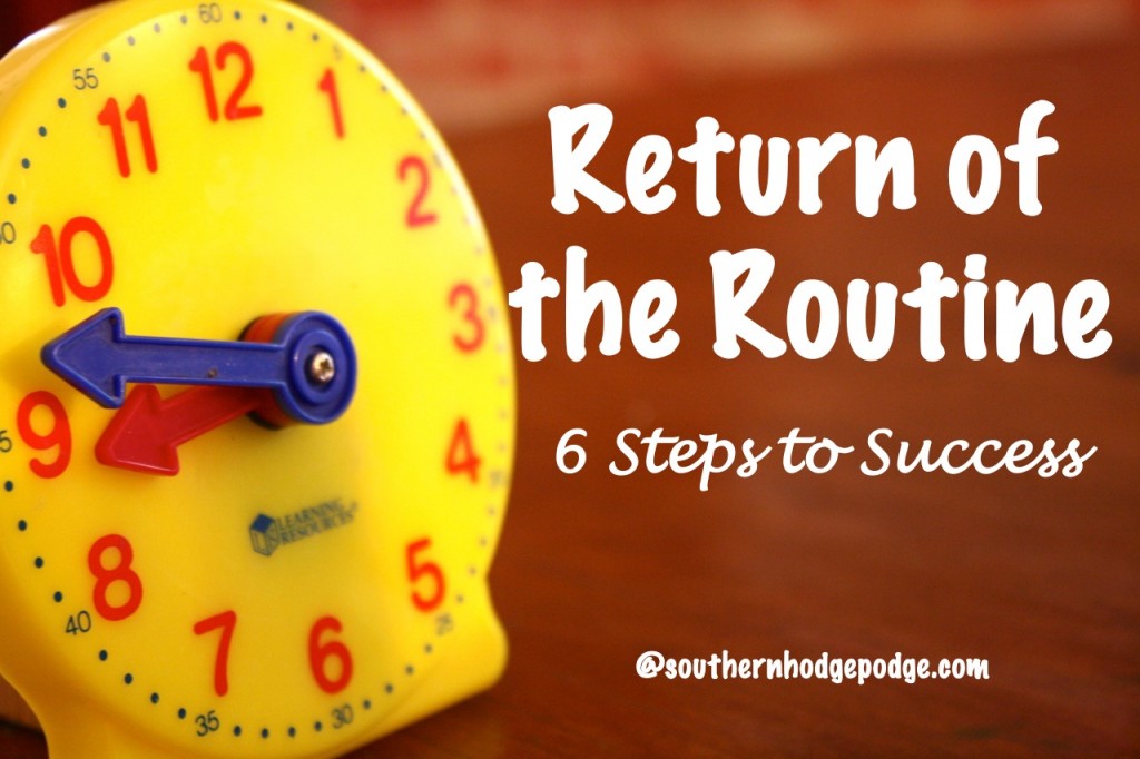 Free Homeschool eBook: Return of the Routine – Six Simple Steps to Success