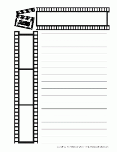 Free Movie Themed Notebooking Pages