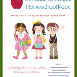 Free Not Back to School Homeschool Printable Pack