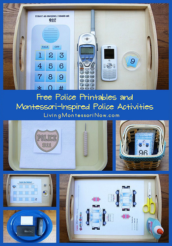 Free Police Themed Homeschool Printables