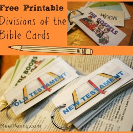 Free Printable Divisions of the Bible