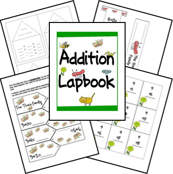 Free Addition Facts Lapbook