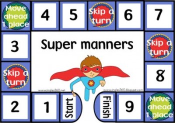 Free Super Manners Printable Game