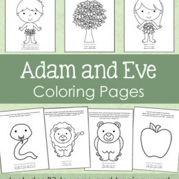 Free Adam and Eve Coloring Pages