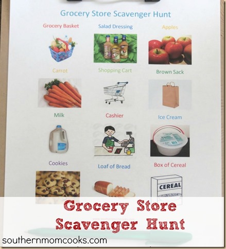 Free Grocery Store Scavenger Hunt Printable