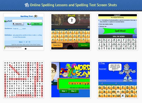 free spelling Online Lessons, Test and Printable Spelling Word lists By Grade