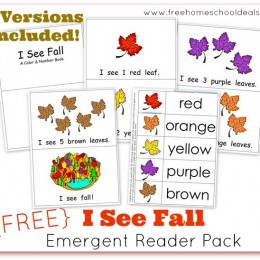 FREE I See Fall Emergent Reader Pack