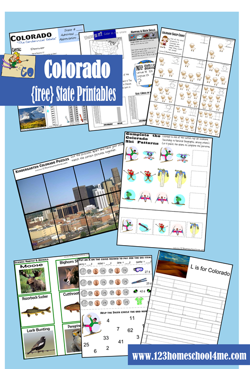 FREE Colorado Worksheet Pack